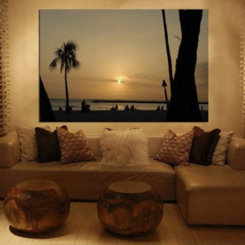 Πίνακας σε καμβά με Τοπία Τροπικό ηλιοβασίλεμα